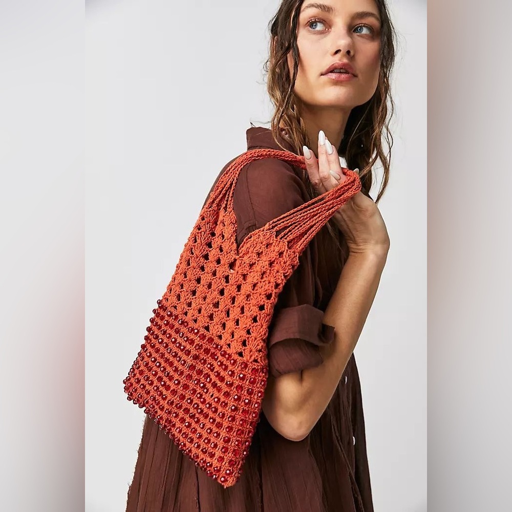 Free People Crochet and Beaded Bag!!